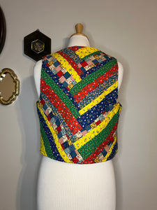 Vintage Handmade Patchwork Vest