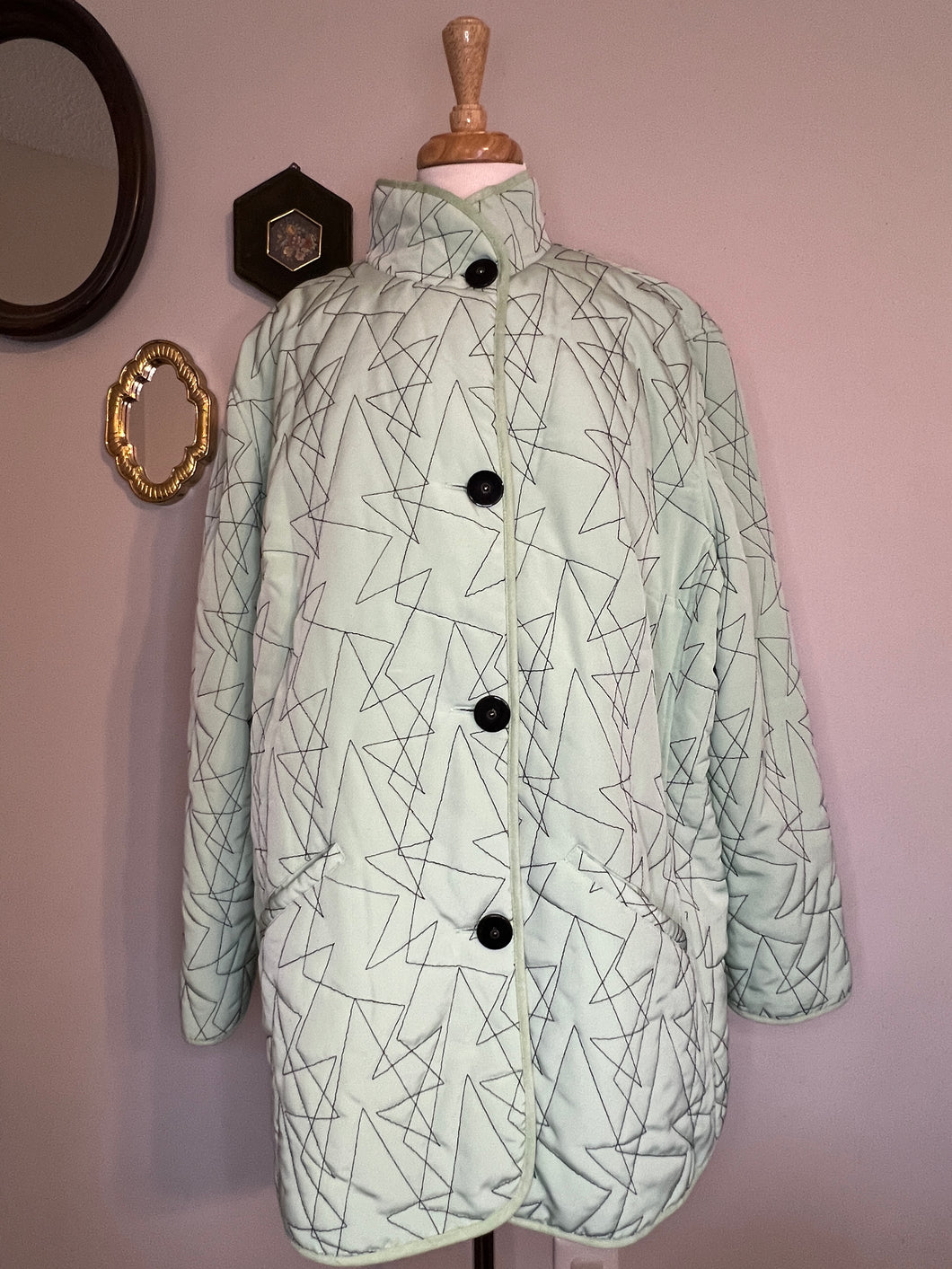 Vintage Mint Geo Jacket