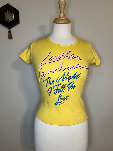 Vintage 80s Luther Vandross Baby Tee