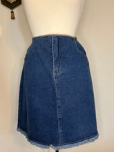 Load image into Gallery viewer, Vintage Raw Hem Denim Skirt