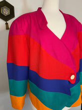 Load image into Gallery viewer, Vintage George Simonton Rainbow Wave Blazer