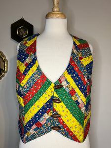 Vintage Handmade Patchwork Vest