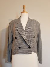 Load image into Gallery viewer, Houndstooth Crop Blazer