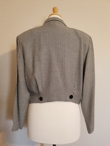 Houndstooth Crop Blazer