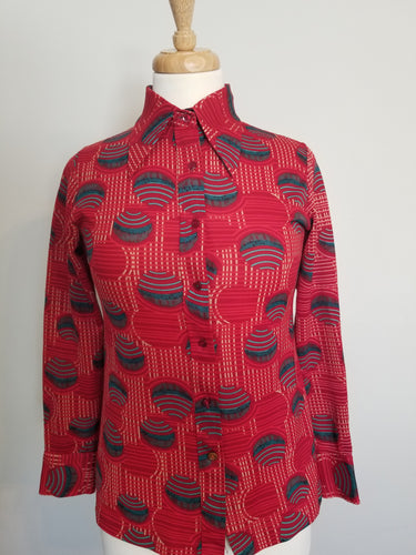 Disco Red Blouse