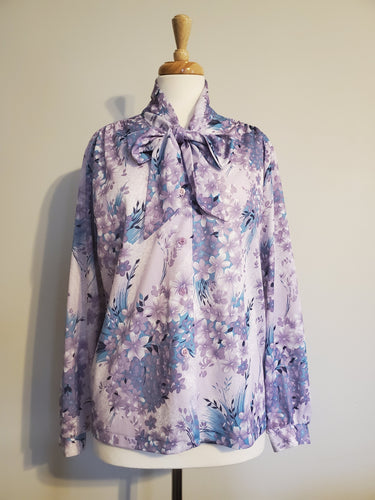 Lavender Bow Blouse