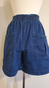 Cherokee Big Pocket Denim Elastic Shorts