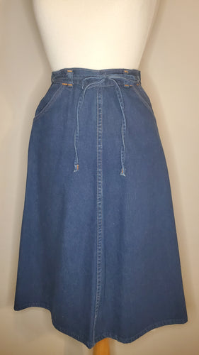 70s Madewell Denim Wrap Skirt